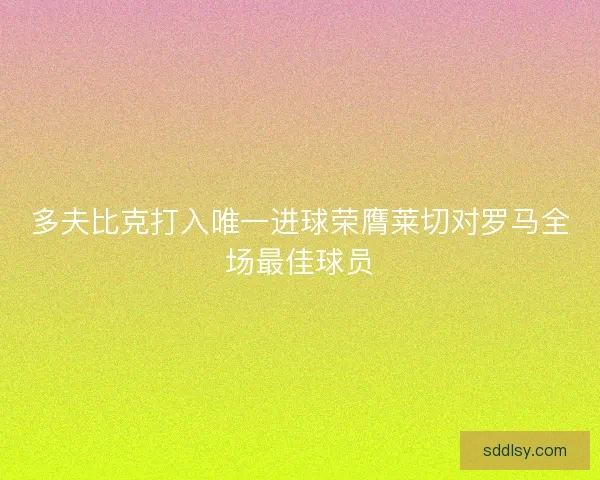 多夫比克打入唯一进球荣膺莱切对罗马全场最佳球员